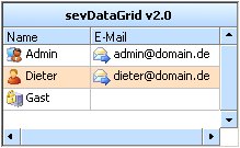 Verwendung in sevDataGrid v2.0